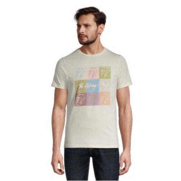 Urban Outfitters white 'The Rolling Stones' short sleeve t-shirt size M - Picture 1 of 7